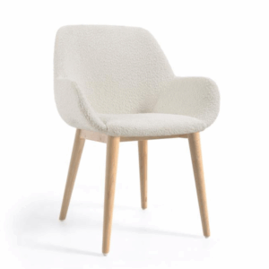 Konna silla de borregito blanco