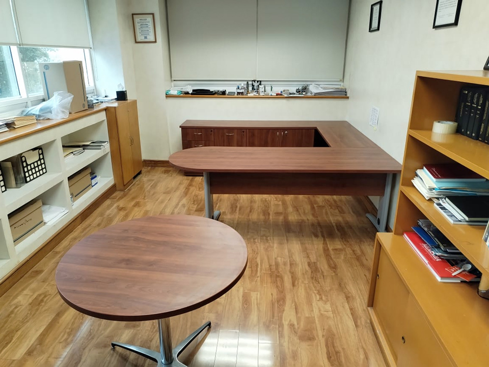 Instalación de módulo y mesa circular