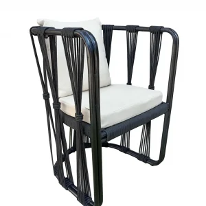 Majahuitas silla metálica cojín curri