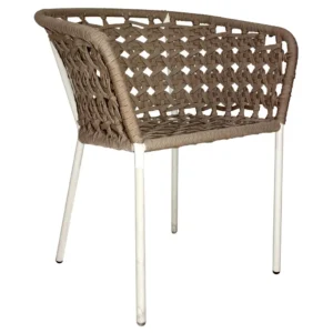 Bolaños silla acero galvanizado beige cuerda textilene beige // Exterior 100%