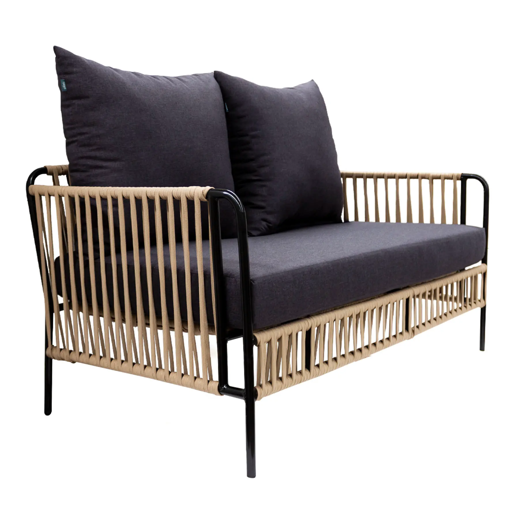 Chetumal_love_seat_acero_galvanizado_negro_y_textilene_beige_con_tela_loneta_Exterior_100_.webp