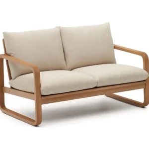 Sacaleta love madera, textilene y cojinería loneta // Exterior 100%