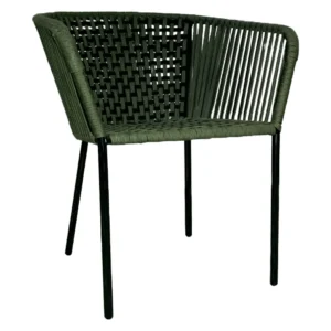 San Luis silla acero galvanizado negro y textilene // Exterior 100%
