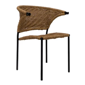 Taxco silla acero galvanizado negro y textilene // Exterior 100%