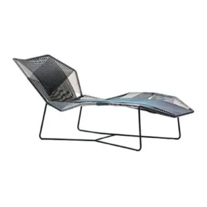 Tulum camastro acero galvanizado negro y textilene // Exterior 100%