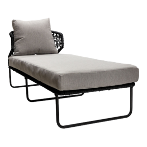 Yelapa camastro acero galvanizado negro cuerda textilene negra tela loneta // Exterior 100%