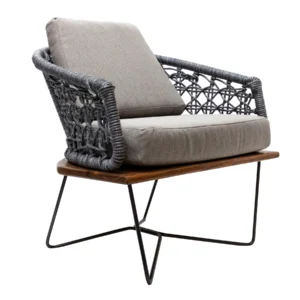 Yelapa sillón acero galvanizado gris textilene gris tela loneta // Exterior 100%